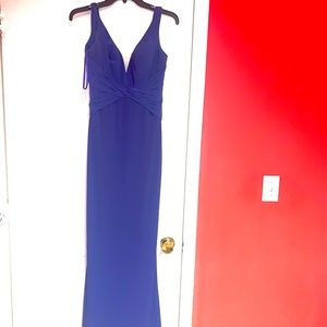La Femme Royal Blue Prom Dress